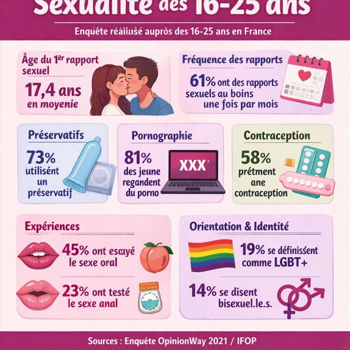 Sexualité des 16-25 ans : questions fréquentes, prévention et repères