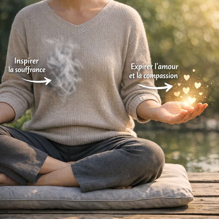 Méditer sur la compassion avec le tonglen : guide simple
