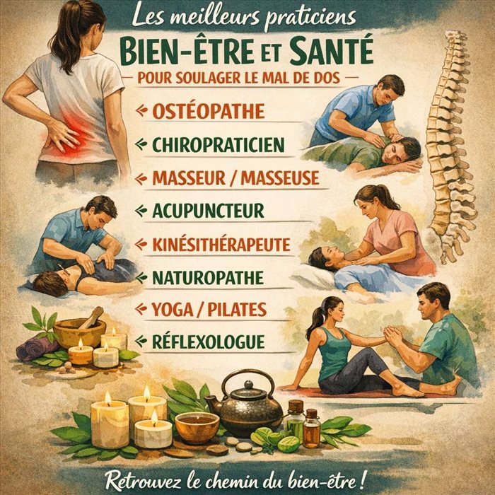 Le Mal de dos : Quel sont les meilleurs praticiens à consulter?